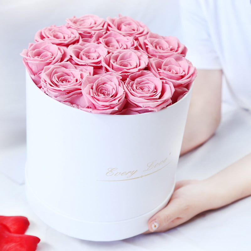 Eternal Life Flower Immortal Rose with Bucket