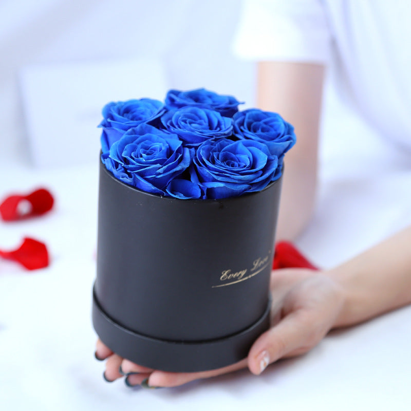 Eternal Life Flower Immortal Rose with Bucket