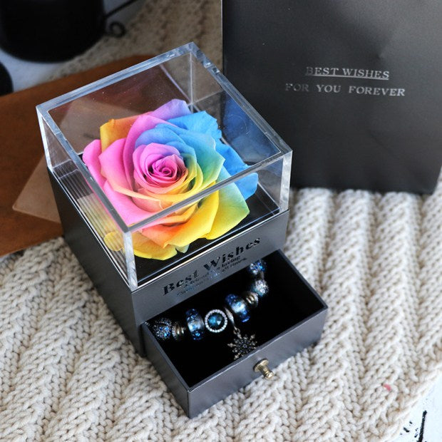 Eternal Flower Rose Jewelery Box