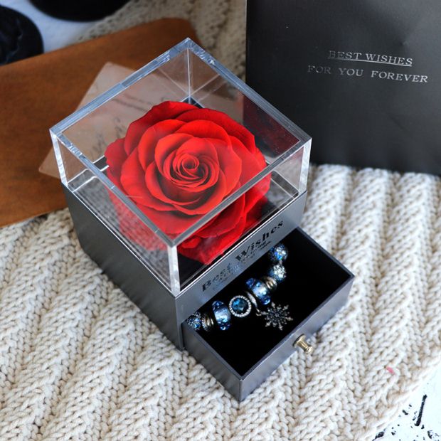 Eternal Flower Rose Jewelery Box