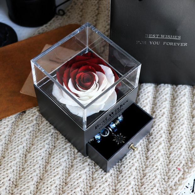 Eternal Flower Rose Jewelery Box