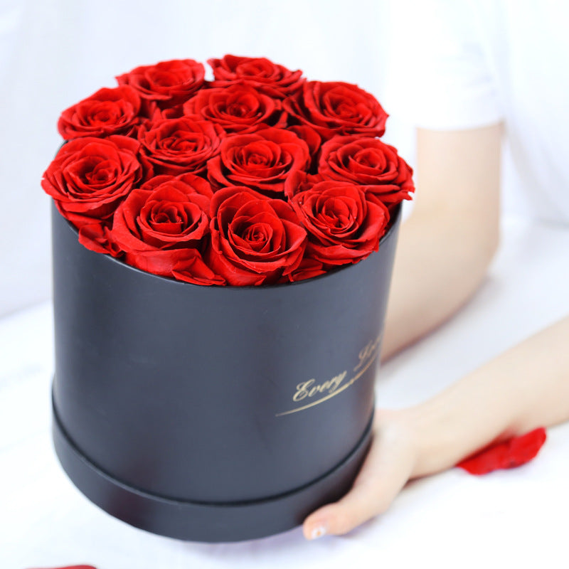 Eternal Life Flower Immortal Rose with Bucket