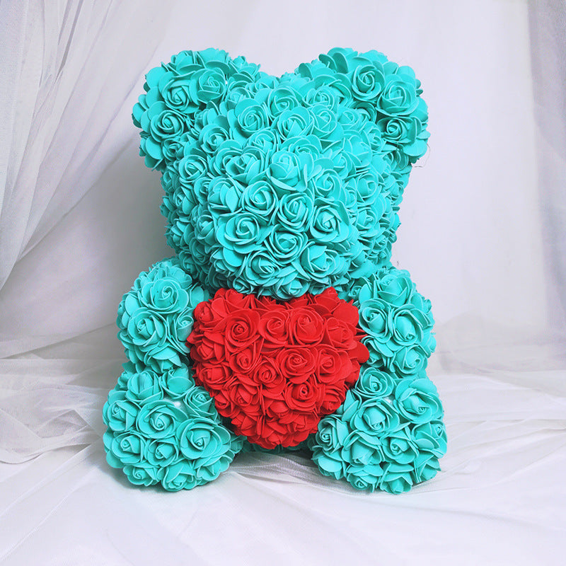 Eternal Life Flower Rose Bear